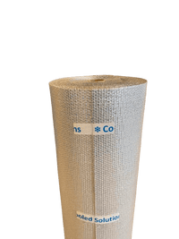 Izolācijas plēve rullī 150cm x 50m x 4mm (alumīnijs + burbuļplēve)